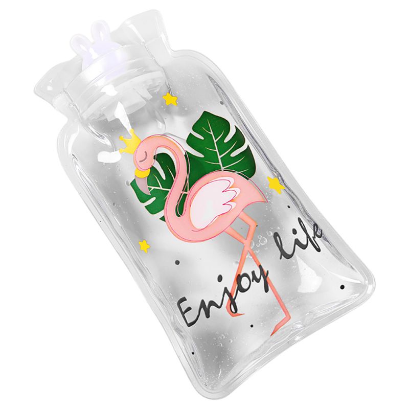 mini termofor ręczny śliczne przezroczyste termofory mały przenośny ogrzewacz robić dłoni worek robić przechowywania wtrysku wody nowość: H