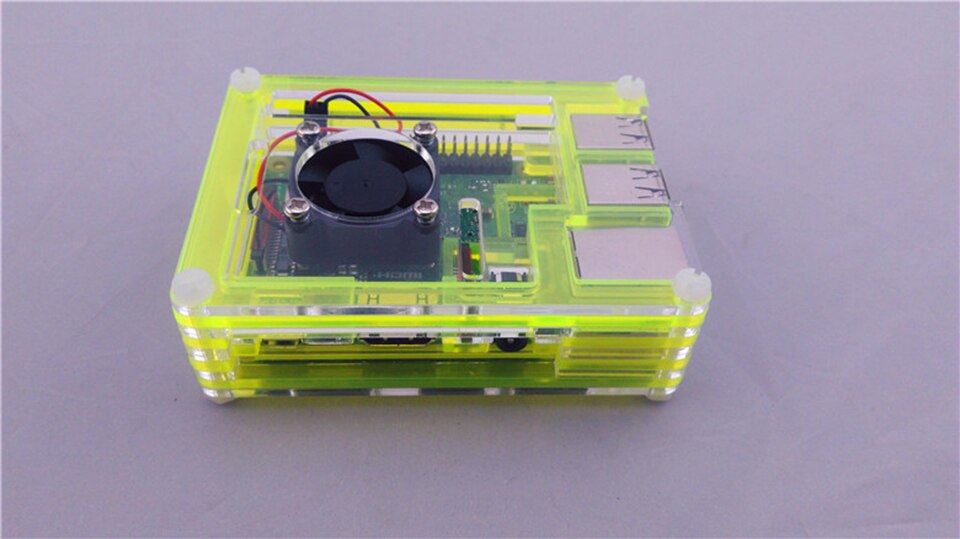 Carcasa Raspberry pi 3 Plus generación carcasa Raspberry pi 3B + 9 capas de acrílico