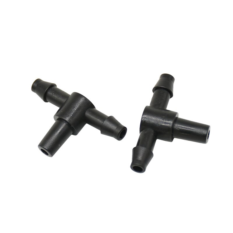 Hageslange munnstykke kobling 1/4 "  til 6mm tee kobling tåke munnstykke t type vann splitter beslag 25 stk.