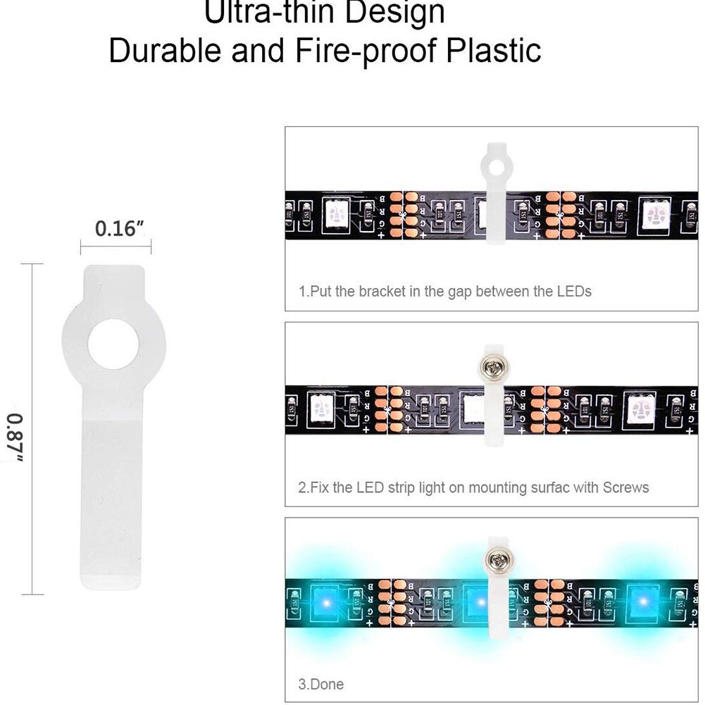 95Pcs Led Strip Connection 5050 4 Pins Rgb Led Strip Licht Jumper Draad Verbinding Terminal Splice T/L-Vormige Led Connector Kit