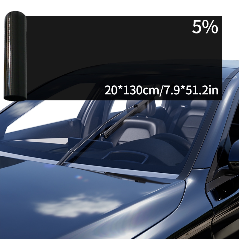 20 x 130/150cm solfilm för bilfönster, solskyddsfilm, solskyddsfilm, värmeisoleringsfilm, folie, glasruteklistermärke: Lavendel-