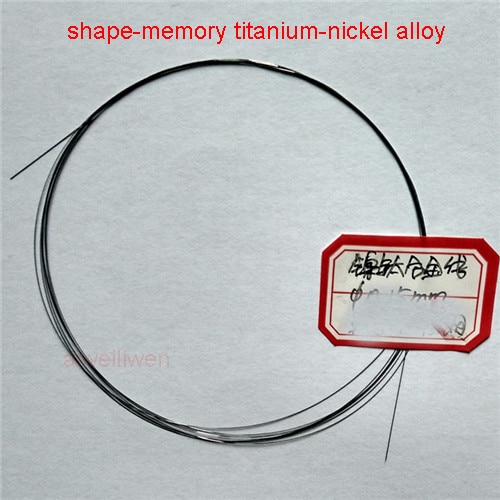 Nikkel titanium nitinol chromel legering NiTi Memory Hyperelastic draad gloeidraad 0.1mm 0.15mm 0.2mm 0.25mm 0.3mm 0.4mm 0.5mm 0.6mm