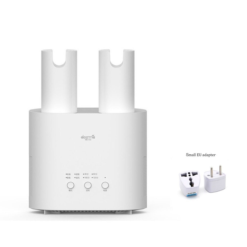 Original Xiaomi Deerma HX10 Intelligent Multi-Function Retractable Shoe Dryer Multi-effect Sterilization U-shape Air Out: Add Small EU Adapter