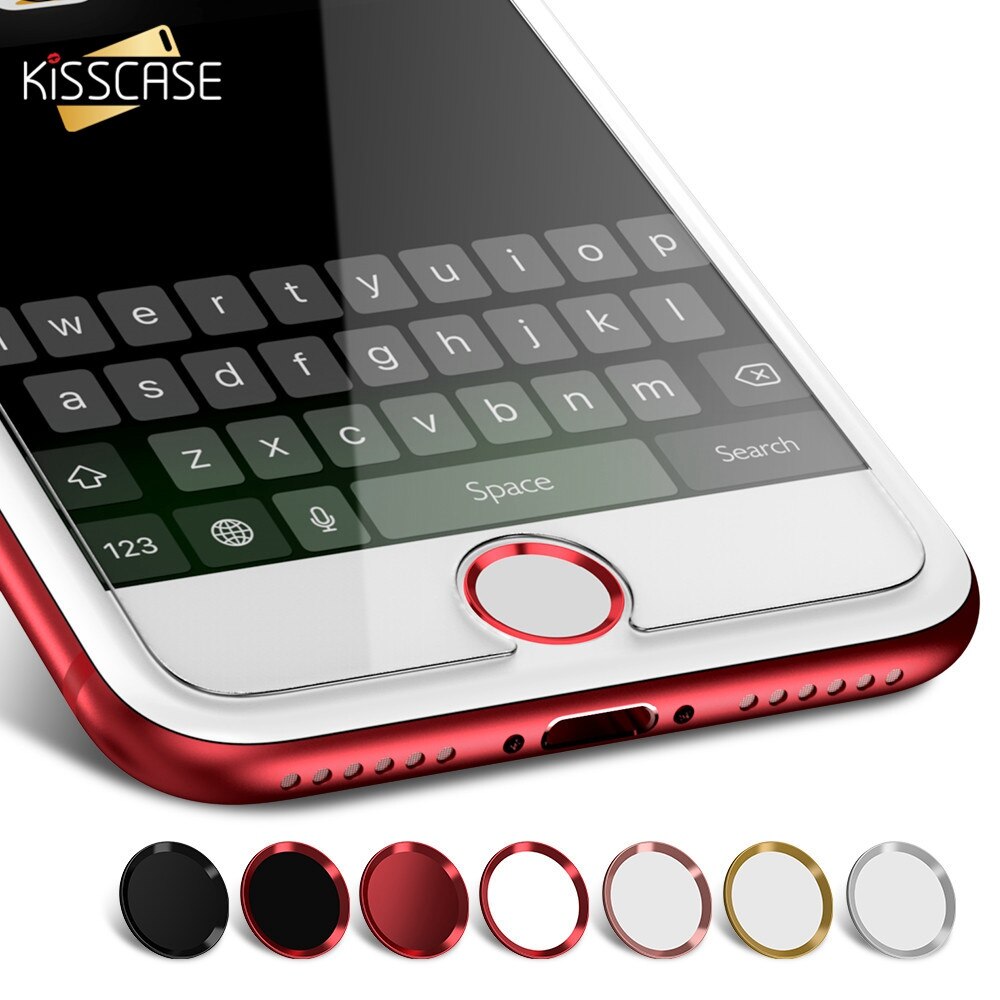 KISSCASE Home Button Aufkleber Anti Schweiß Für iPhone 6 6 S 7 8 Plus 5 S SE 5 Fingerprint Touch ID Protector Für iPad Air Mini 2 3 4