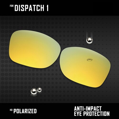 OOWLIT Lenti di Ricambio Per Oakley Spedizione 1 OO9090 Occhiali Da Sole Polarizzati-Multi Colori: 24K Gold