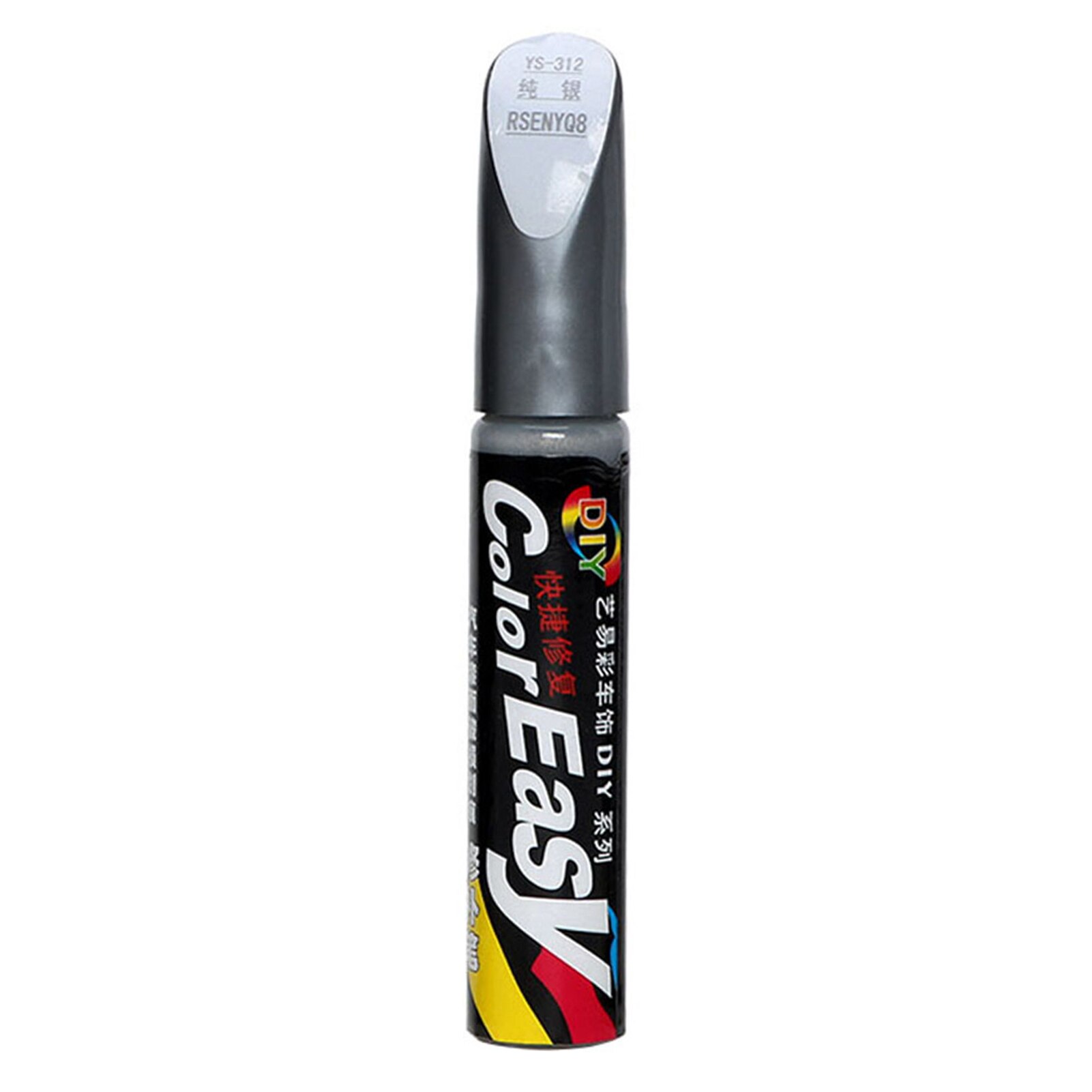 Auto Kleur Verf Reparatie Scratch Remover Wit Rood Zwart Zilver Kleur Pro Herstellen Kras Reparatie Verf Pen Clear Paint Care: Silver 12ml