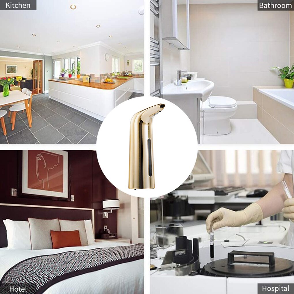 Bathroom Touchless Hand Wash Dispenser Automatic Soap Dispenser Infrared Sensor Hand Washing Tool 400ml