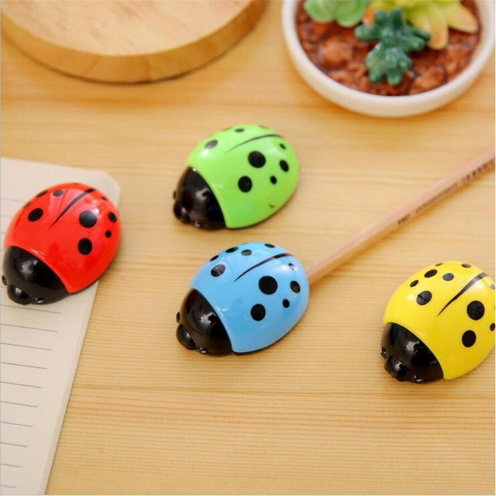 Seven star ladybug pencil sharper Little Girl & Boy manual sharpener for kids Stationary Office School supplies Y