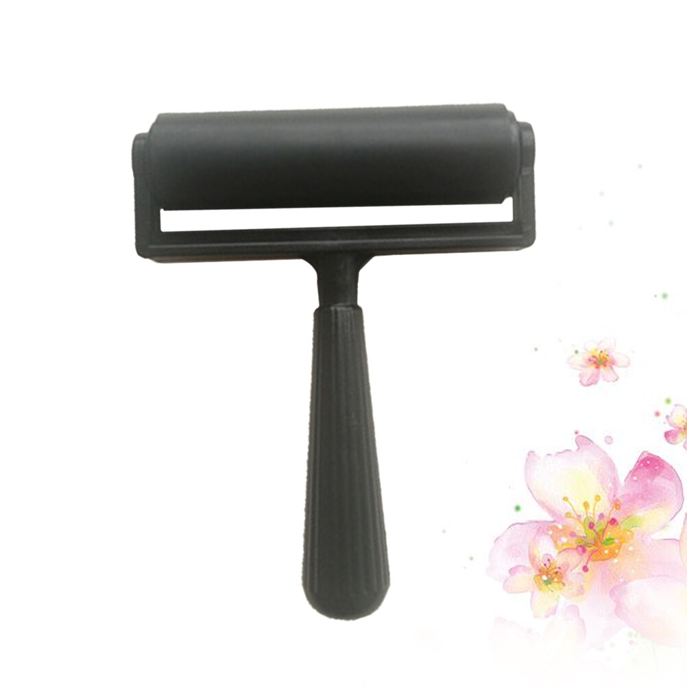 Rodillo de goma Brayer, aplicador de goma, cepillo, rodillo de losa para manualidades, bloque de impresión de tinta, estampado, aplicación de pegamento, 10cm