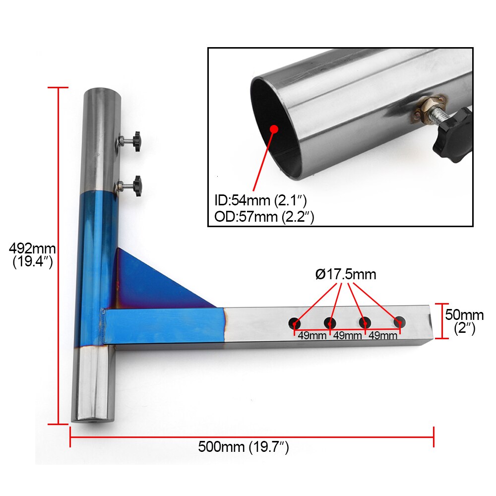 Trailer Hitch Mount Flag Holder Flagpole Mount Holder Fits Powder Coated Trailer Flagstaff Stud Car