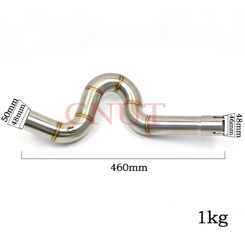 Midden Link Pijp Uitlaat Motorfiets Rvs Uitlaat Voor Benelli 502C 502X TRK502 Trk 502 Pit Bike