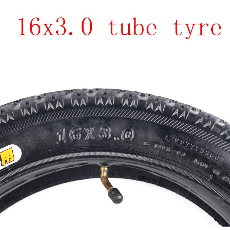 Lightning shipment electric bicycle tires 16x3.0 inner and outer tire or tubeless tire Electric Bicycle tire bike tyre 16*3.0