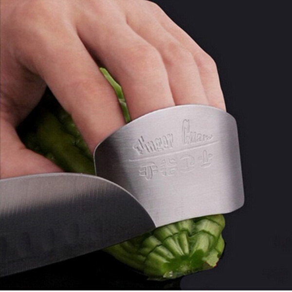 Rustfrit stål fingerbeskytter multifunktionel skære vegetabilsk håndskæreblad køkken køkkenredskaber husholdningsartikler