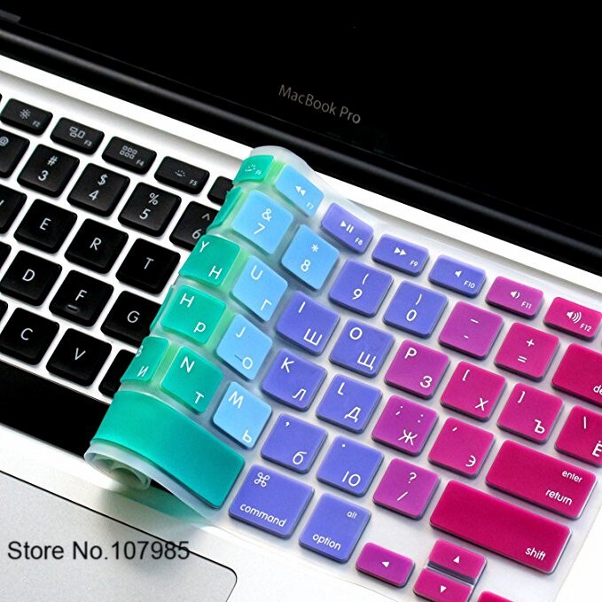 Russische Buchstaben Tastatur protector Film Für Macbook Air Pro Retina 13 &quot;15&quot; 17 &quot;Laptop Haut Abdeckungen für mac buch 13 15 UNS Version