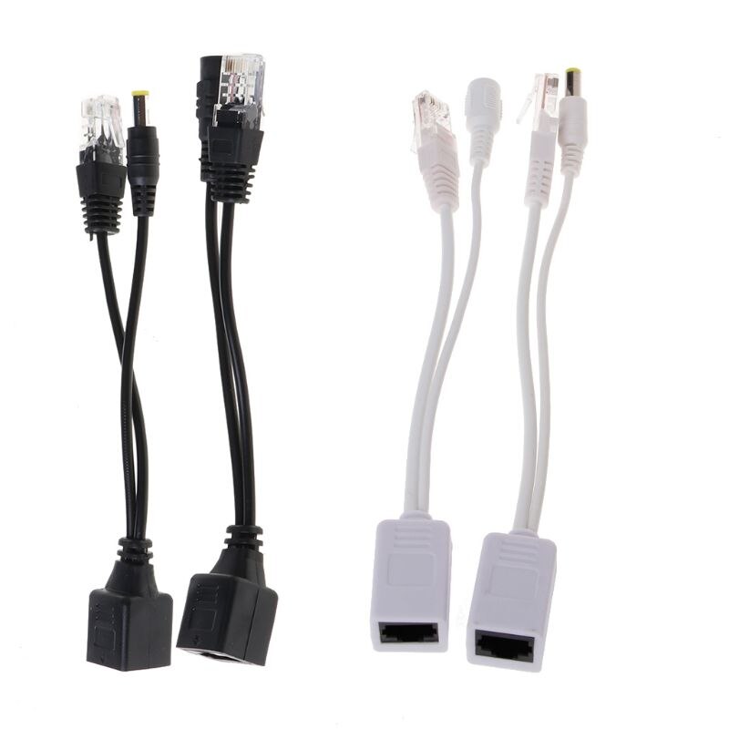 RJ45 Injector POE Splitter Adapter Cable Kit Passive Power Over Ethernet 12-48V XXUC