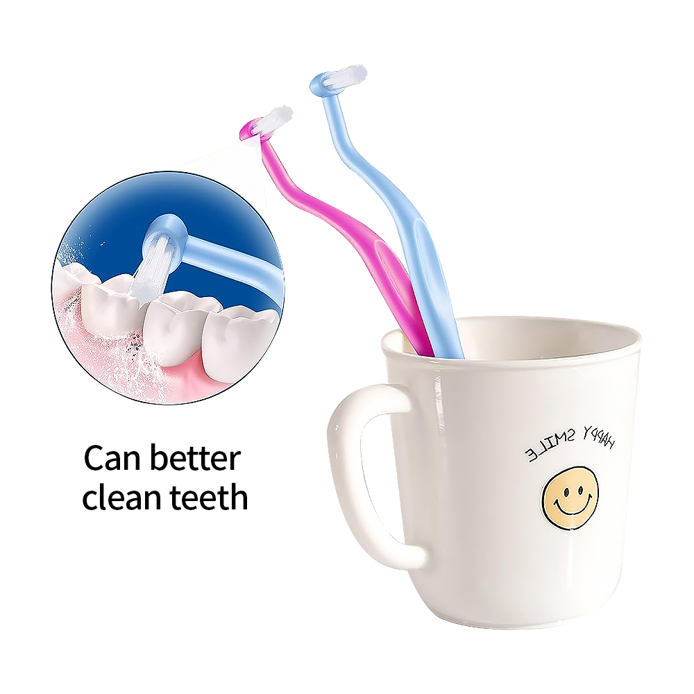3Stck Kieferorthopädische Zahnbürste Kleinen Kopf Weiches Haar Reinigung Zahnbürste Interdentalbürste Oral Hygiene Zahnarzt Materialien