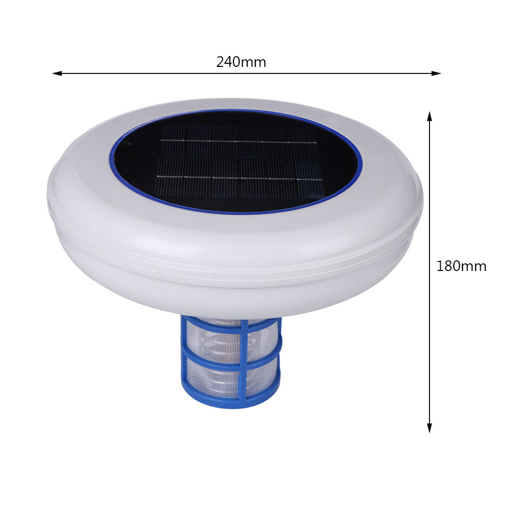 Solar Pool-Ionisator Kupfer Silber Ionen Schwimmbad Reiniger Kills-Algen Pool Ionisator für Outdoor-Ersatz Solar Kupfer Anode