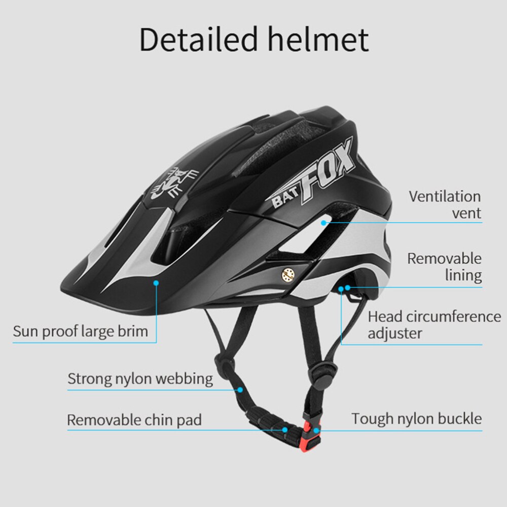 Night Riding Reflective Bike Helmet Outdoor Riding Helmet Safety Helmet