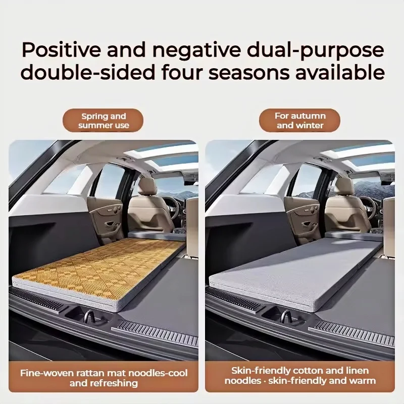 Auto Reise Bett Klappbett Nicht Aufblasbare Camping Bett Büro Rest matt Mit Kissen Auto Hinten Isomatte Klapp Verlängerung Gremium