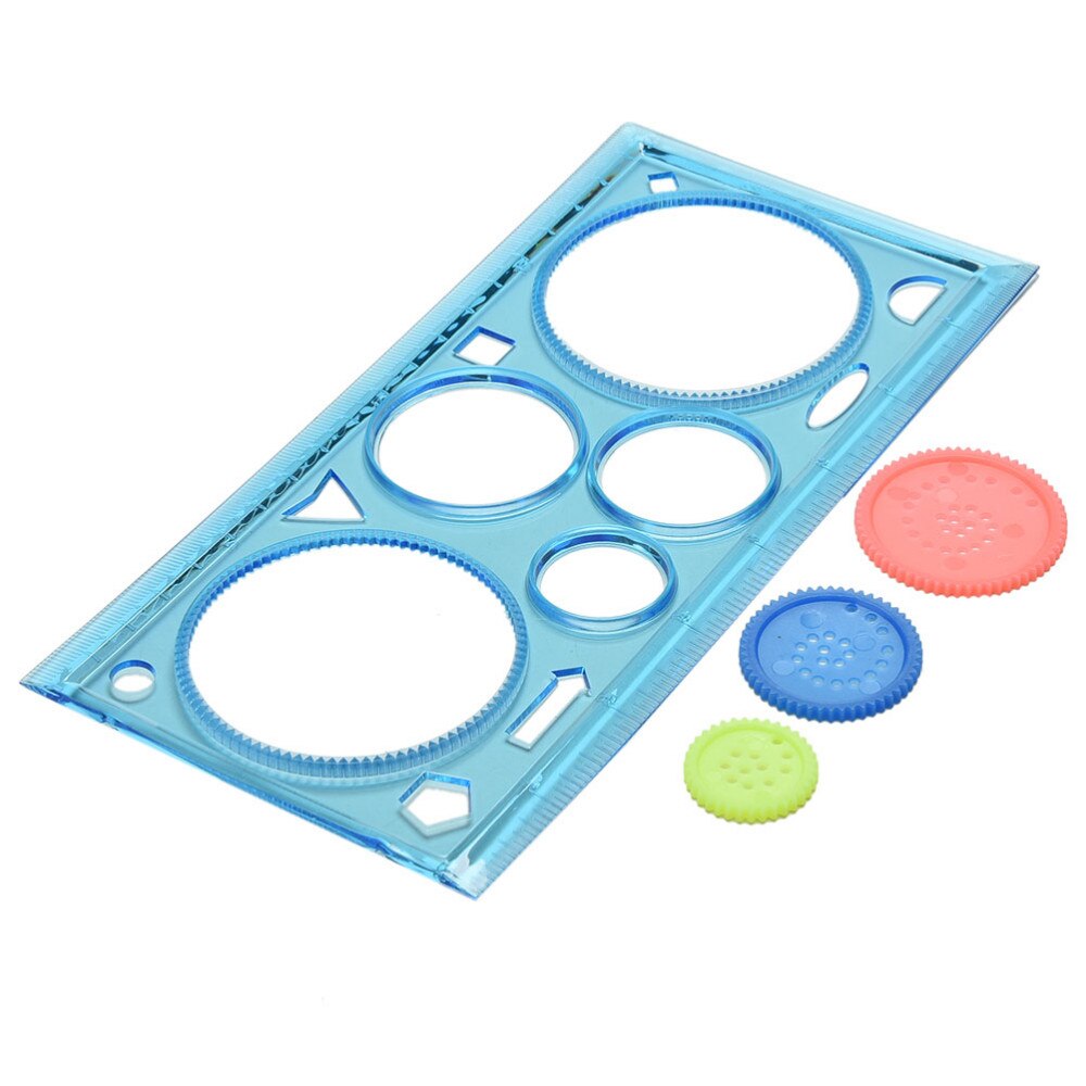 Kids Children Spirograph Geometric Ruler Learning Drawing Tool Stationery For Student Drawing Set 20cm*10cm