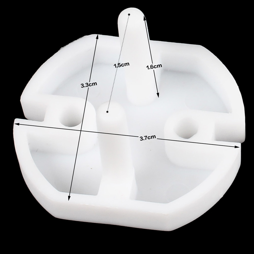 10 pz 2 Foro Prese Copertura Tappi per Le Orecchie Del bambino Prese Presa Spina Elettrica Bambini Protezioni impianti elettrici protettore Prese Tappi di Protezione