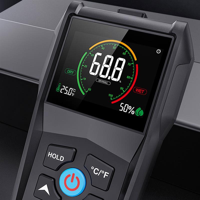 Mestek Inductieve Hout Vochtmeter Non-contact Hygrometer Digitale Vocht Detector Dichtheid 4 ~ 80% Meetinstrumenten