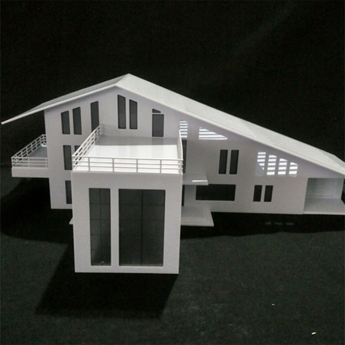 1/75 Schaal Zand Tafel Decoratieve Architectuur Gebouw Miniatuur No.6 Huis Model (Niet Afgewerkt, moeten Monteren Door Uzelf)