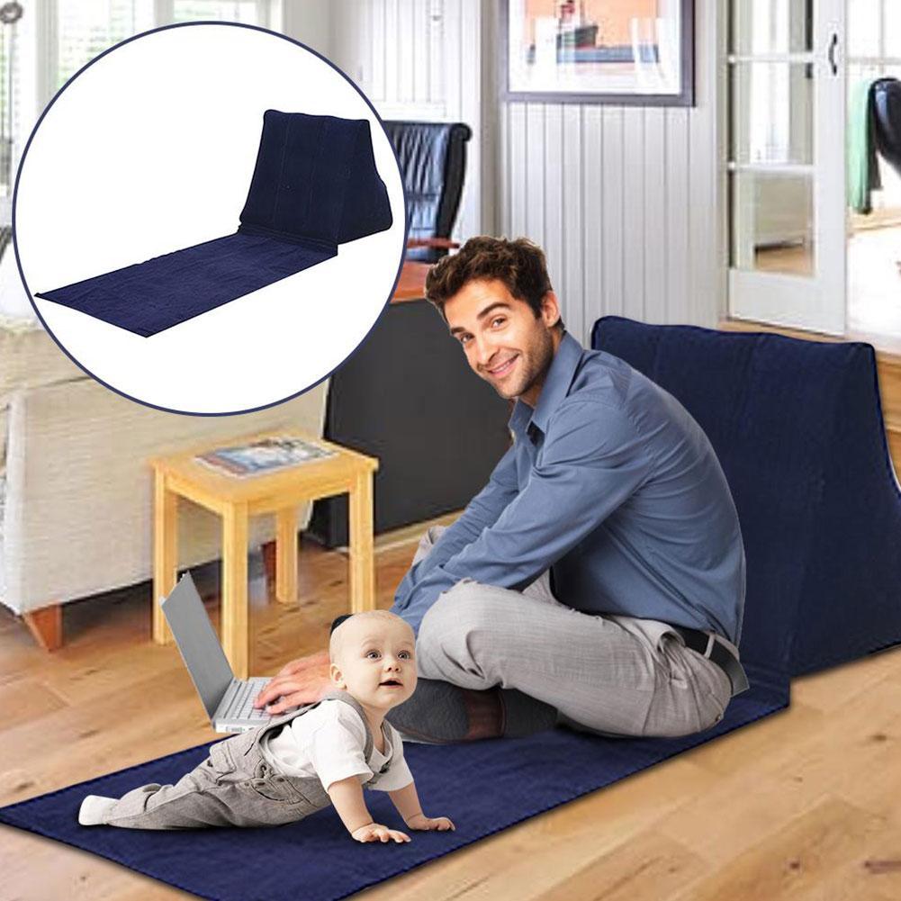 Tapis de Camping gonflable en Pvc, Long tapis de plage pliable, Support souple, Triangle, corps de plage, matelas gonflable, coussin de taille W7C7