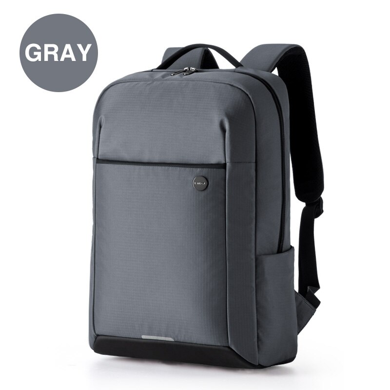 Teenager Backpack Young Man Back Bag Double Shoulder Bag Fit 15.6" Laptop Waterproof Dustproof M5766: Gray