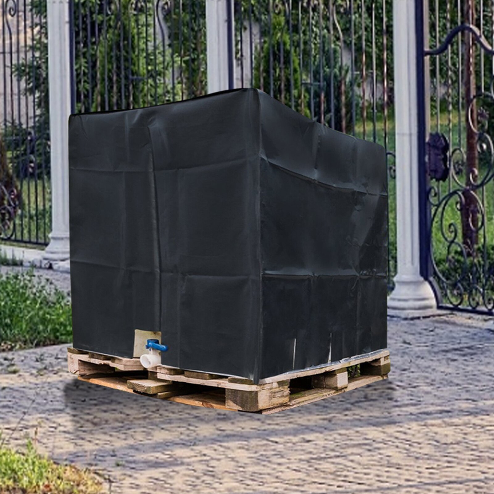 Vandtank beskyttelsesdæksel 1000 liter ibc beholder vandtæt og støvtæt dæk solcreme oxford klud 210d udendørs værktøjer: Default Title