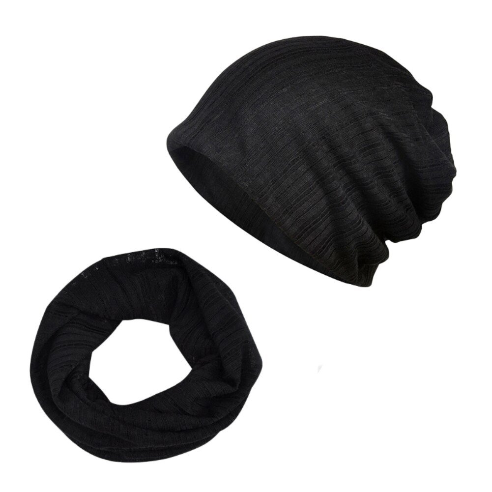Spring Summer Dual-use UV Protection Baggy Beanie Hat Cap Neck Gaiter Bandana
