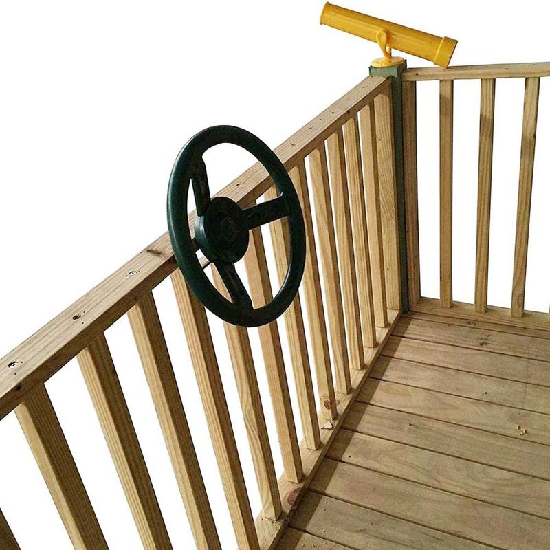 Volant de bateau Pirate pour enfants, jeu d'escalade, balançoire, ensemble de jouets, cadre, accessoires de jeu, Sports de jardin en plein air, J8R4