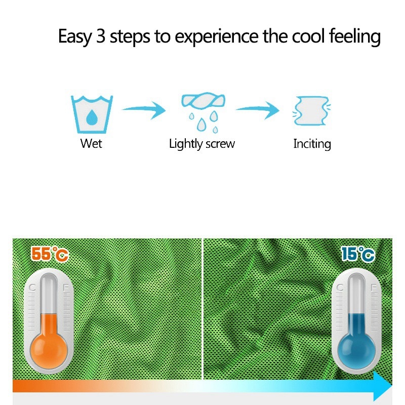 Koele Handdoek Ice Cold Blijvende Running Jogging Gym Kille Instant Cooling Outdoor Sport Handdoek Zwemmen Backpacken Handdoeken Zomer