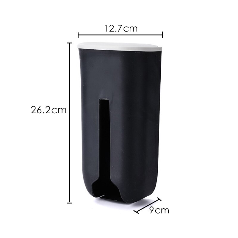 Plastic Self-Adhesive Wall-mounted Garbage Bag Storage Box Organiazer Container Durable Kitchen Grocery Holder Dispenser