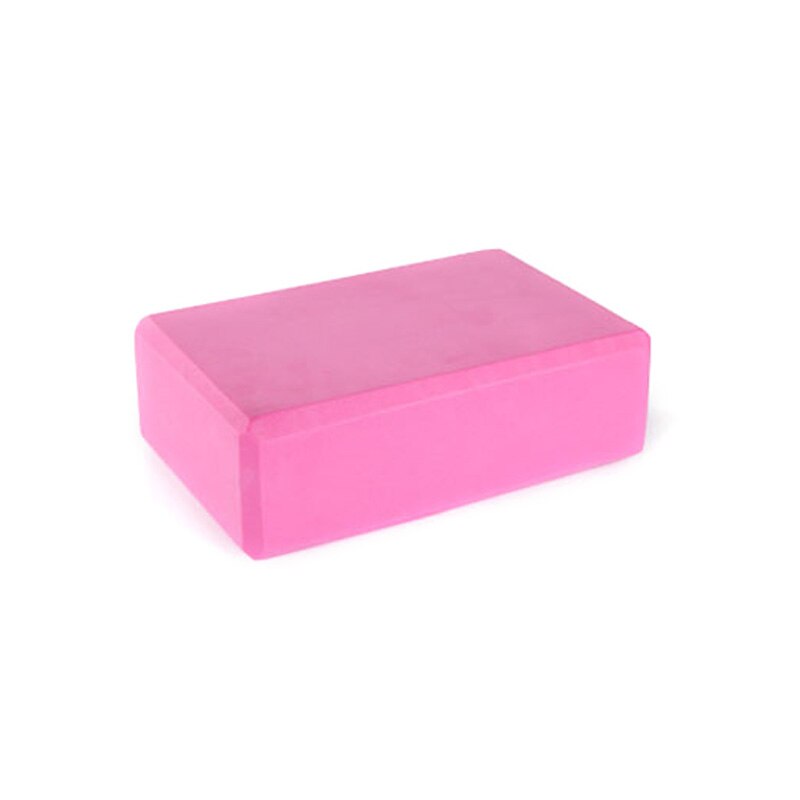 Environmental EVA High Density Non Slip Yoga Brick Fitness Tool Fitness Exercise Stretching Auxiliary Fitness Equipment: pink