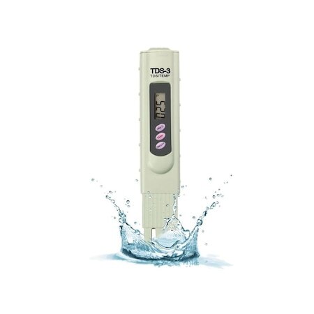 Meter thermometer water measuring device + battery + case -measuring water measuring-tap water toilet