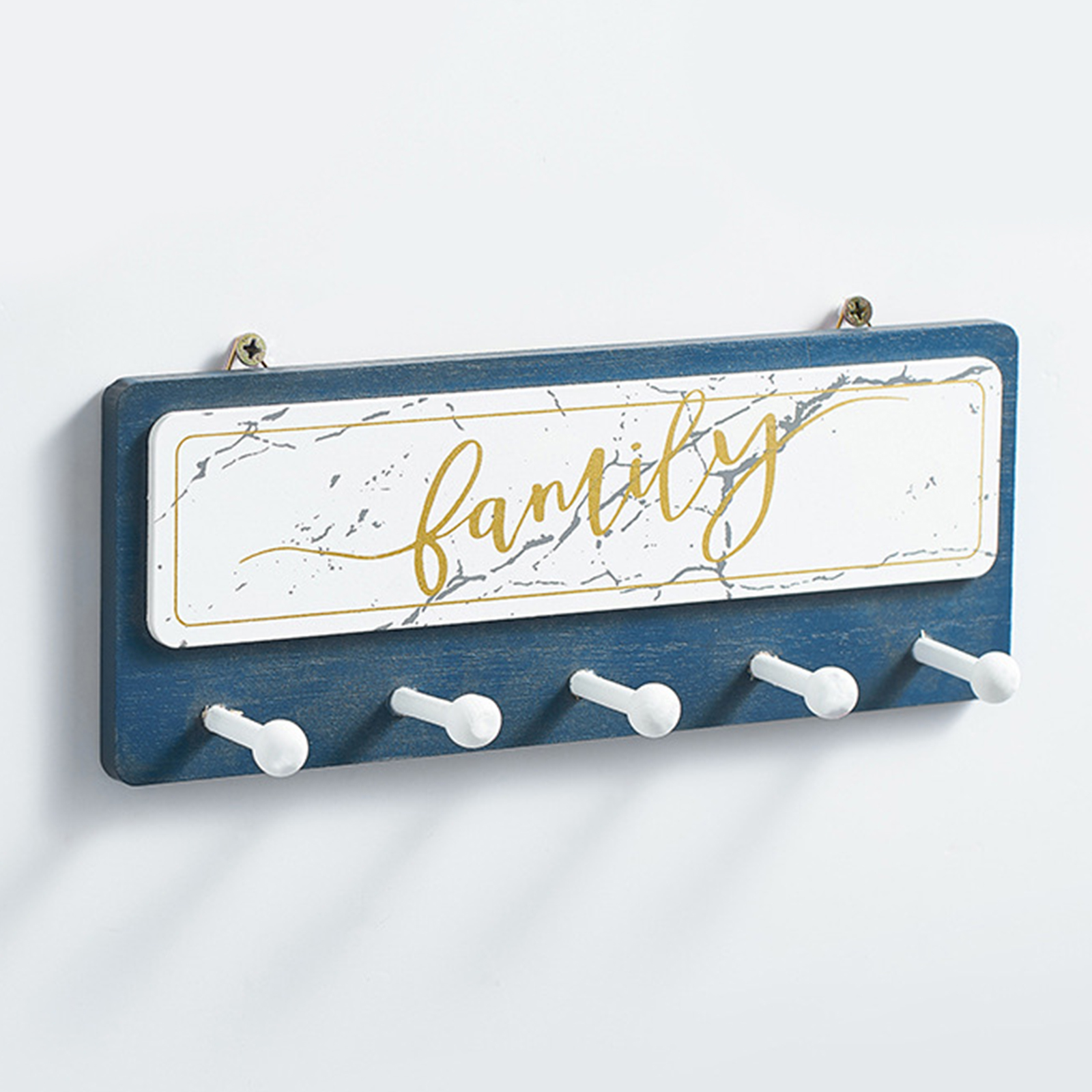 Hanging Sign Hooks Wall Mounted Rack Kitchen Decor Hanging Keys Hat and Coat