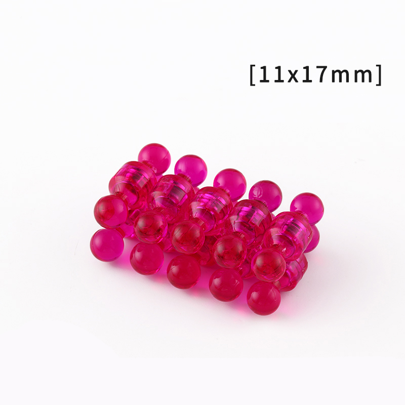 11x17mm Magnet Pushpin Office Pushpin Strong Neodymium Magnet Cone Magnet Super Magne t Refrigerator Sticker Magnetic Pushpin: Brown