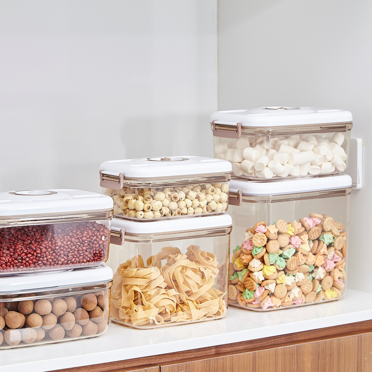 Vacuum Preservation Box with Pump Fruit Sealed Refrigerated Box Lunch Box food Moisture-proof Vacuum Storage Box with Drain