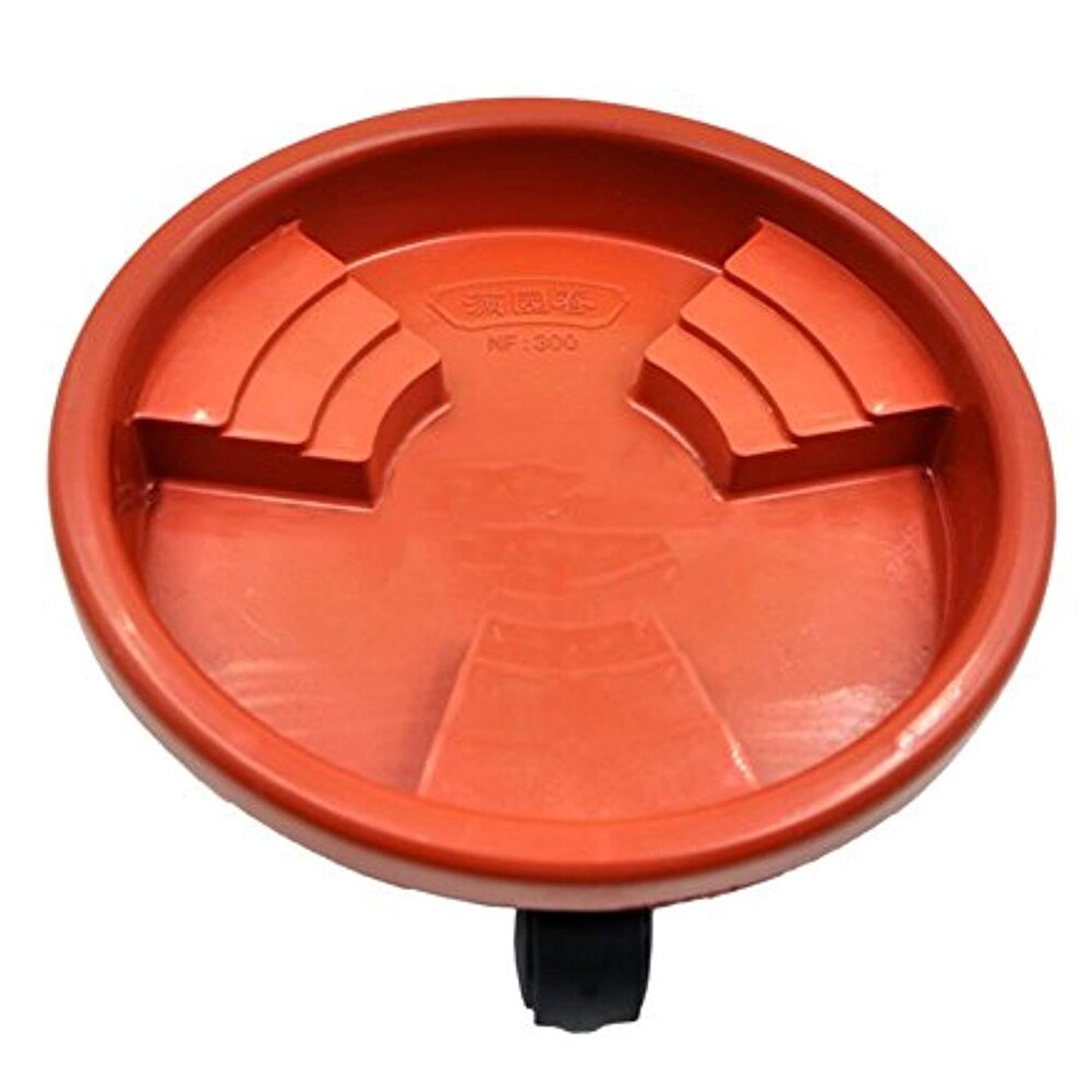 1Pcs Portable Removable Flower Pot Stands Plant Pallet Multi-Purpos non-slip Flower Pots Base Moving Tray For Plant: Brown 25cm