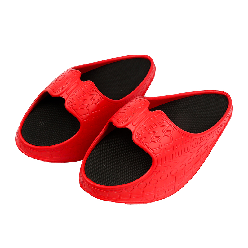 Mode Vrouwen Slippers Lichtgewicht Eva Meisjes Rocking Schoenen Indoor Tuin Schoenen Plus Size Luie Vrouwen Strand Slippers Ademend: Red / 38-40