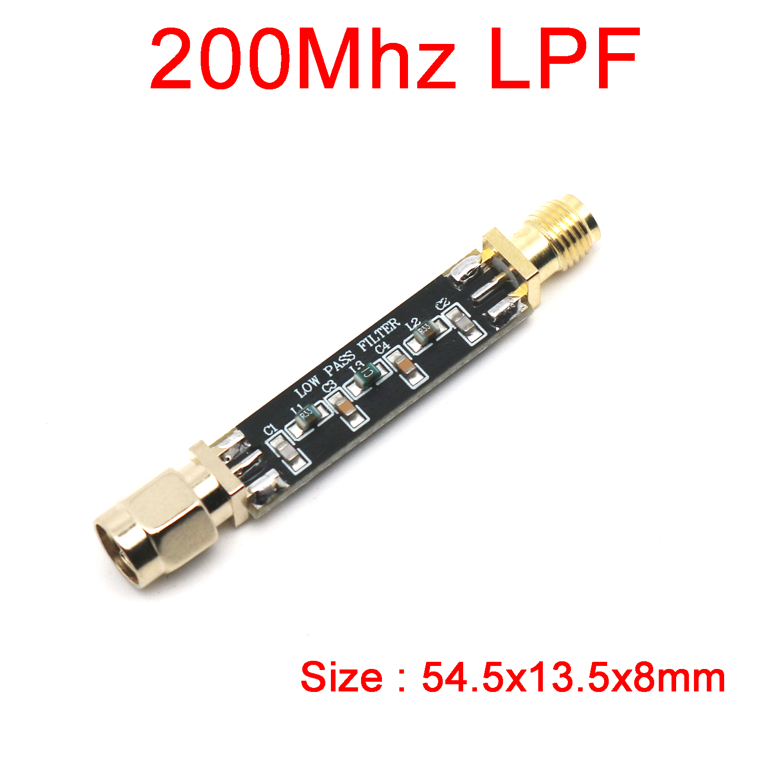 Rf lavpassfilter lpf 30 mhz /100 mhz /200 mhz /500 mhz /800 mhz /1000 mhz /1200 mhz /1400 mhz /2000 mhz /2400 mhz signal radiofrekvens lc: Oransje