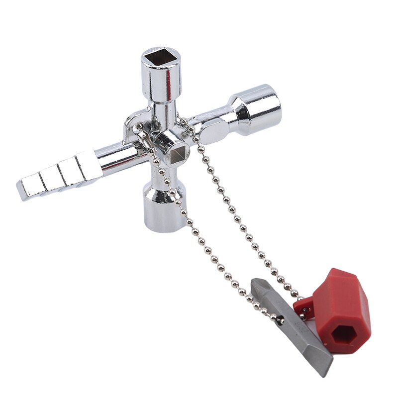 Multifunction 6 Ways Universal Wrench Key Plumber Keys For Gas Electric Meter Cabinets Bleed Radiators