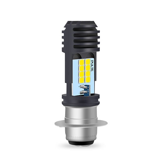 Bombillas LED H4 BA20D P15D para faro delantero de motocicleta, luz de carretera Hi/Lo, superbrillante, H4, accesorios para faro delantero de Moto y Scooter, novedad: P15D