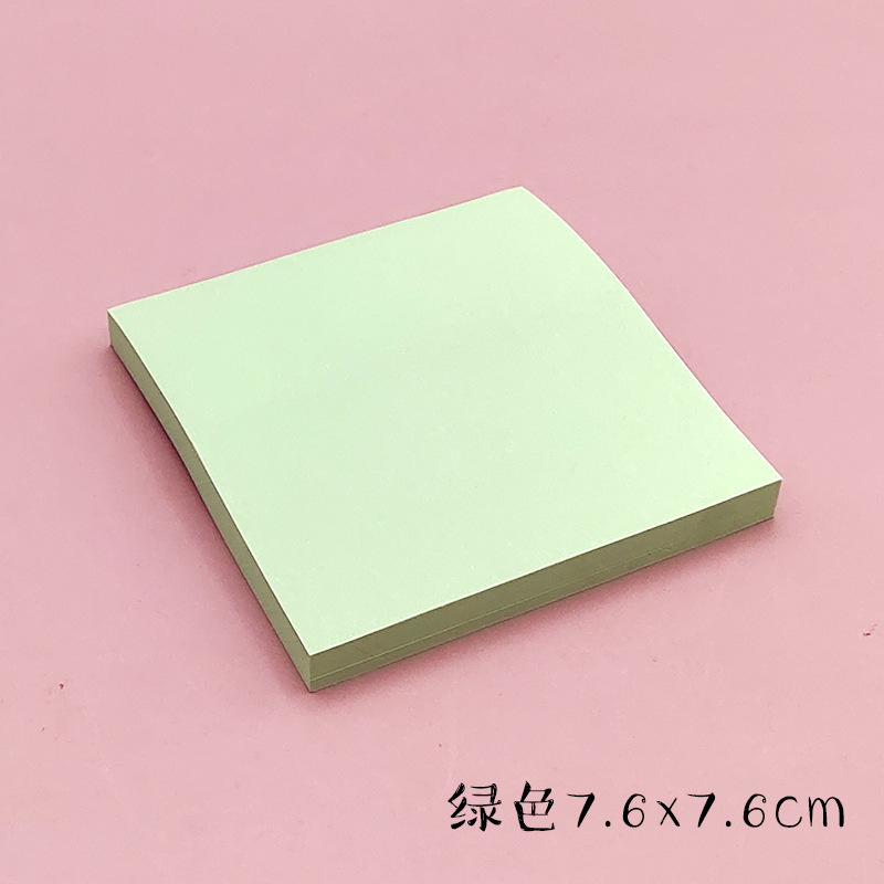 100 hojas de notas adhesivas, almohadillas, posiciones, papelería, pegatinas de papel, Bloc de notas publicado, cuaderno, accesorios escolares y de oficina: Verde militar