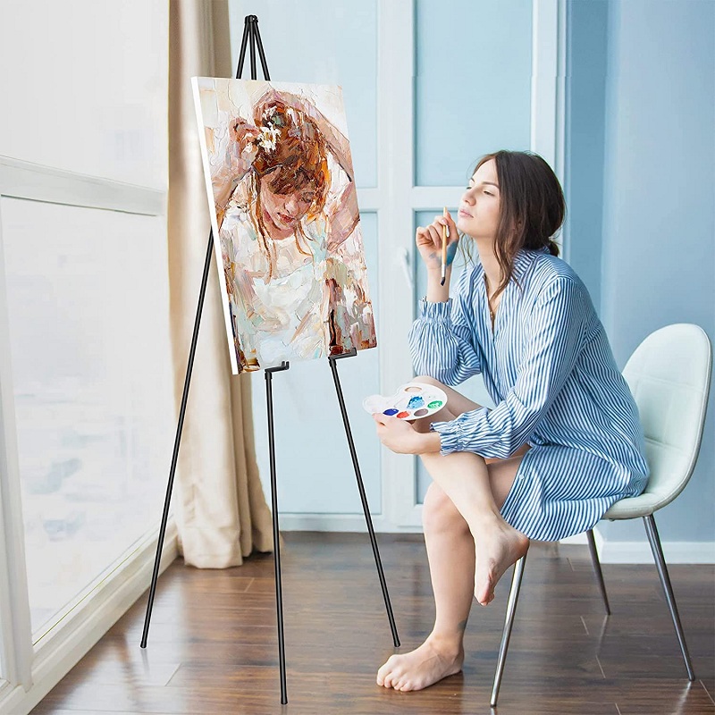 opvouwbare kunstenaar schildersezel standaard houder verstelbare metalen statief poster schilderij displaystandaard voor tentoonstelling bruiloft