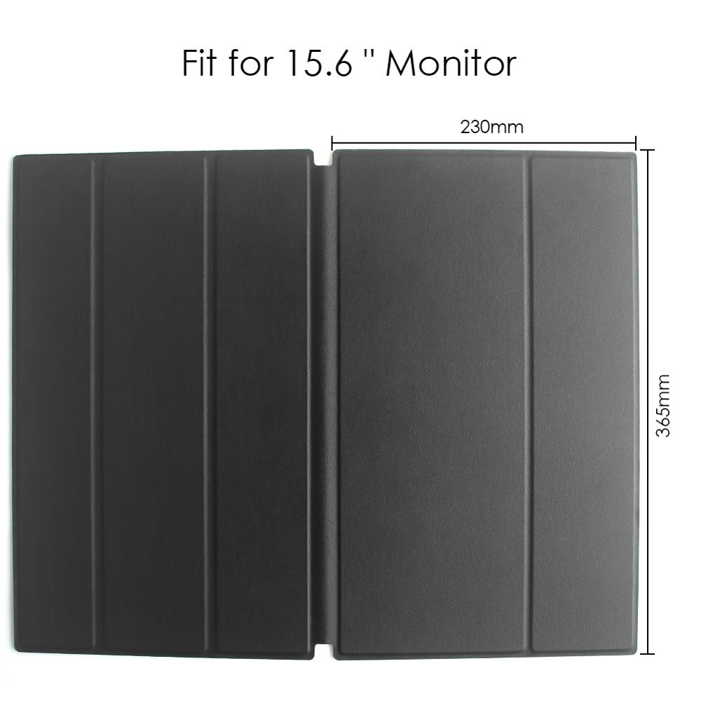 Portable monitor laptop pad smart case , protection and show case stand holder, with sticker easy to carry: 15.6 normal
