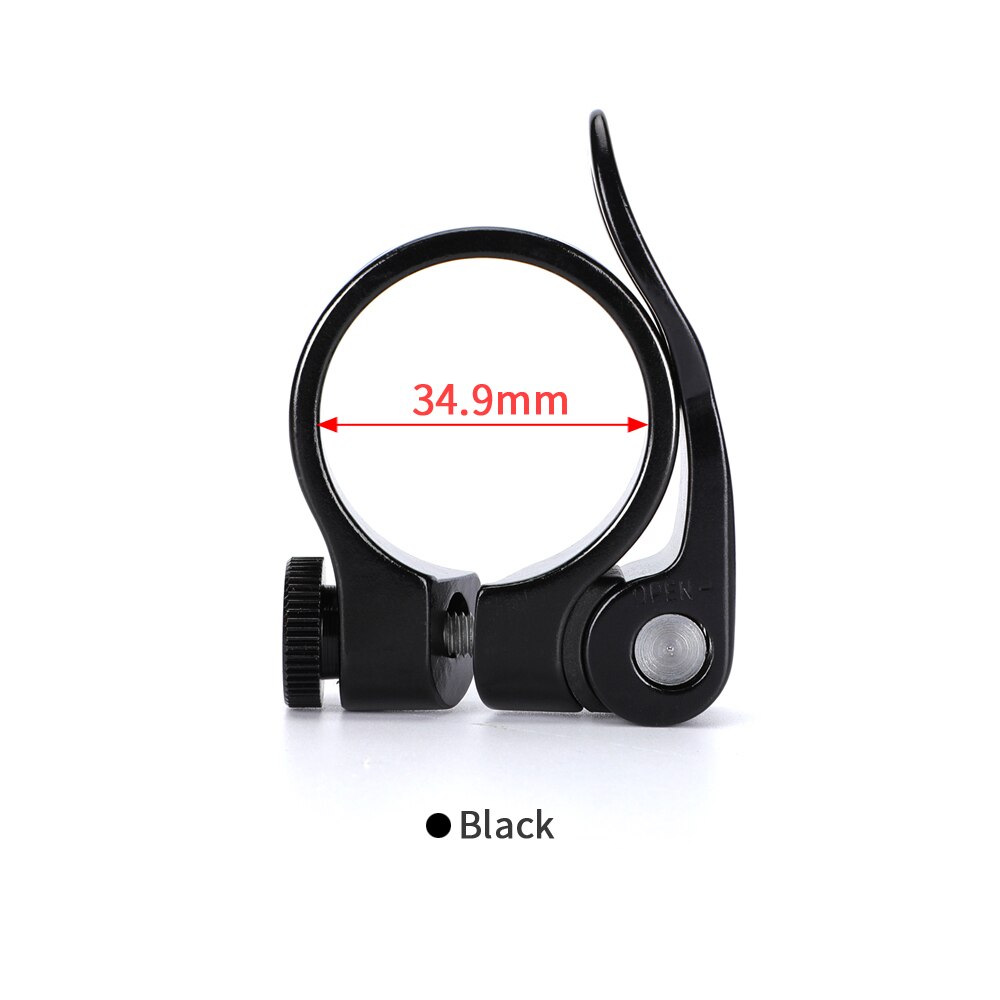 Ouo Quick Release Zadelpenklem Aluminium Fiets Zadel Klem 31 8 Mtb 27.2 Zadelpen Sluiting Onderdelen Voor Fiets: 34.9mm black clamp