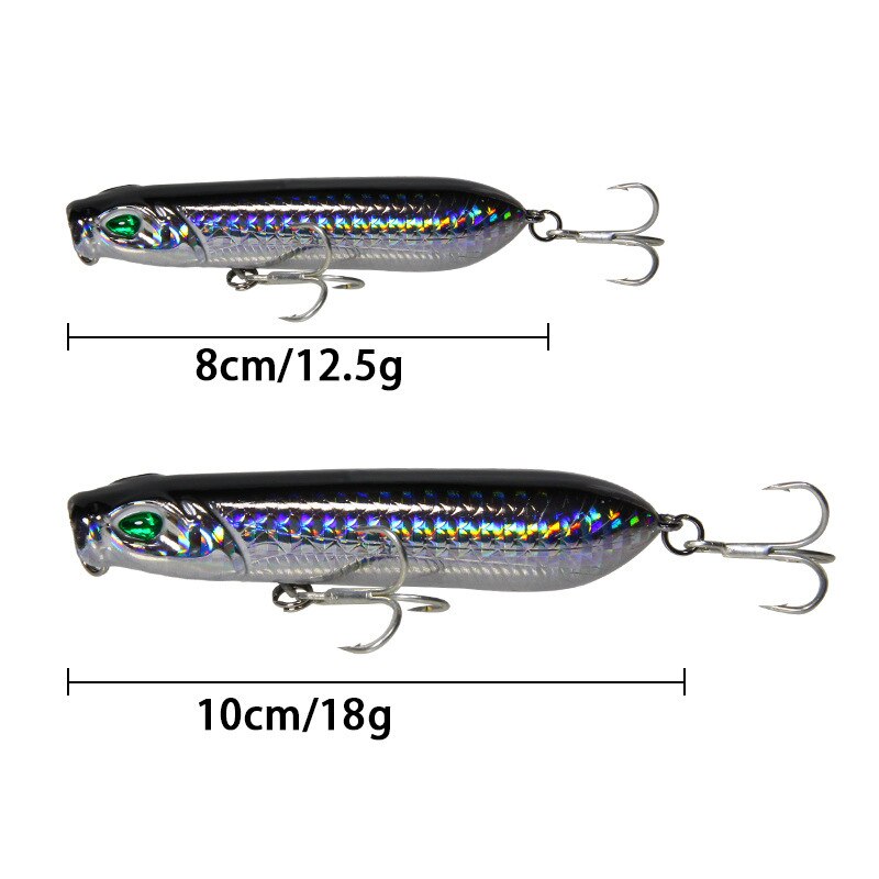 Popper fiskedrag vikter 12.5-18g fiskar beten articulos de pesca isca konstgjord fiskeutrustning penndrage
