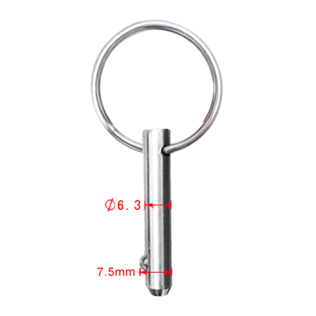 Låsestift med kuglelås  (2 stk sæt) til bådhætte fortelt bimini topbeslag